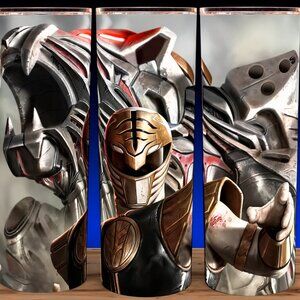 White Ranger Power Rangers Tommy Morphin Time Cup Mug Tumbler 20oz